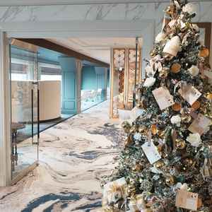 館内の別の宿泊者受付（フォトスポットとして案内された）