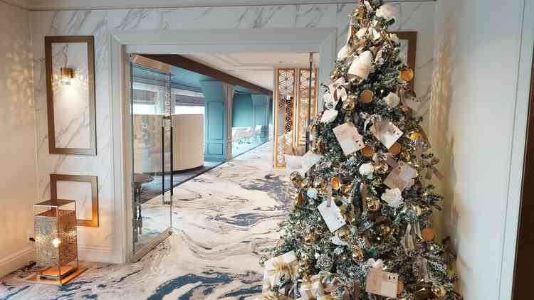 館内の別の宿泊者受付（フォトスポットとして案内された）