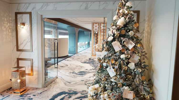 館内の別の宿泊者受付（フォトスポットとして案内された）