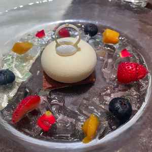 試食のデザート。