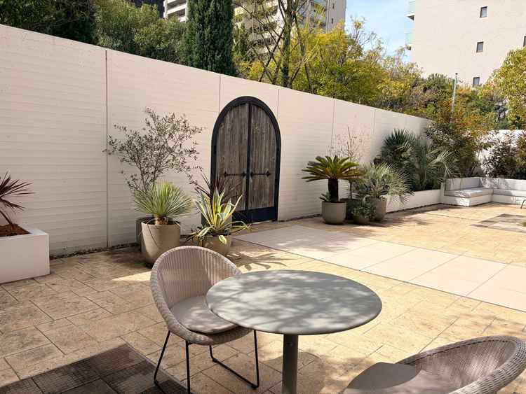 式場前の空間は広々としていて気持ちよかったです。