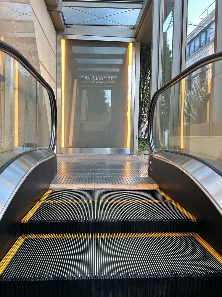 新郎新婦がドレスアップして挙式から外に出て行くところ