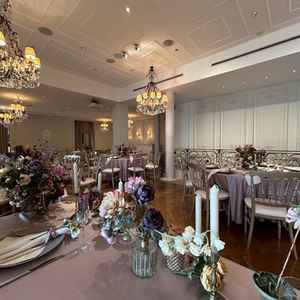 高砂から見えるゲスト席。距離感が程よくゲストと話せる距離。