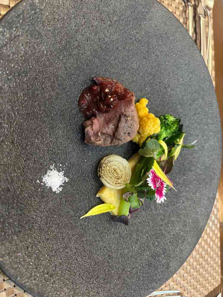 試食のメイン料理です。とても美味しくて感動しました。