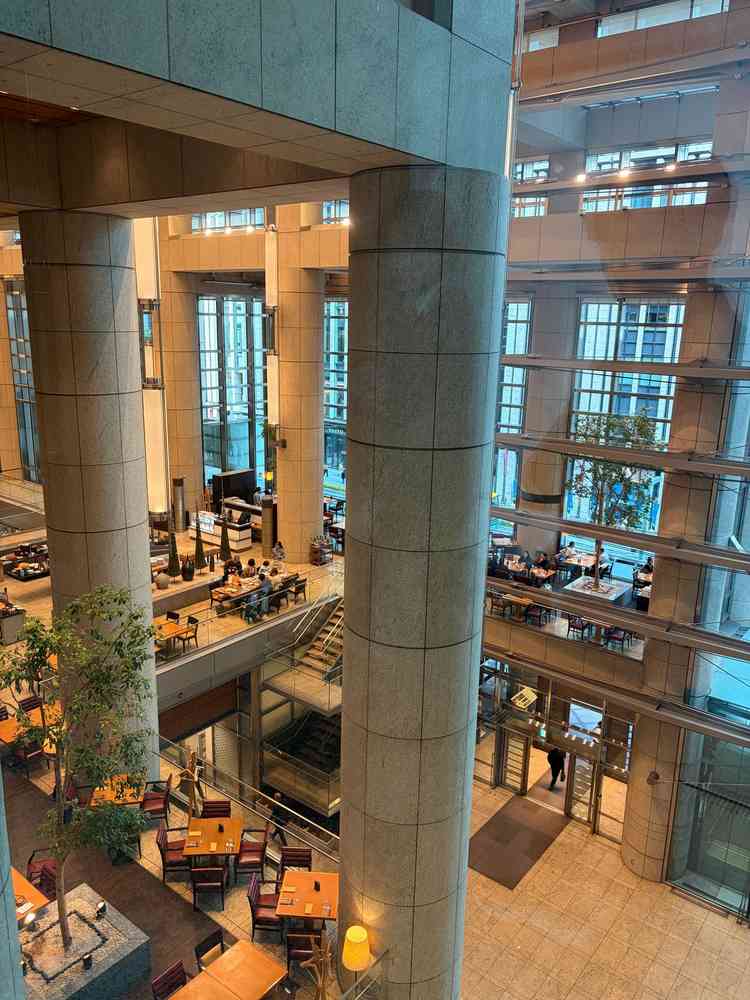 結婚式関連の施設がある3階からの景色。