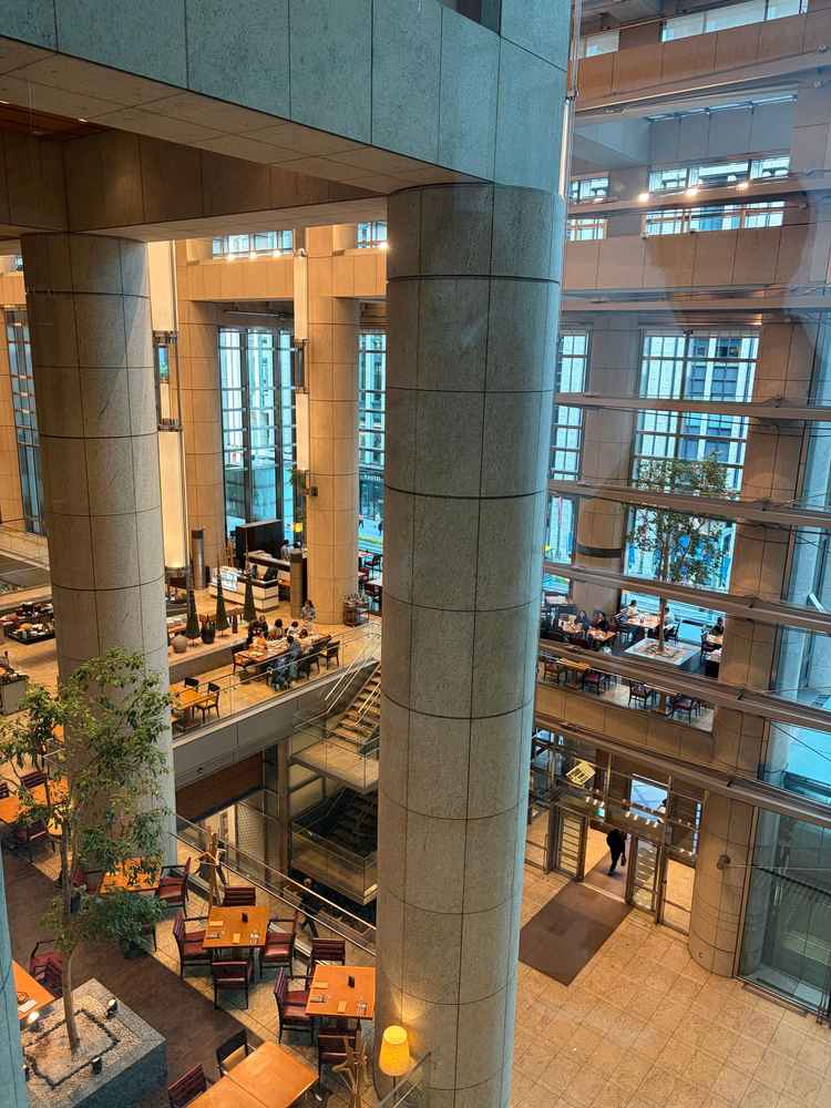 結婚式関連の施設がある3階からの景色。