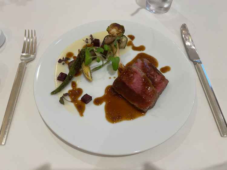 試食会のメニューです。奈良のお肉で柔らかくて美味しかったです。