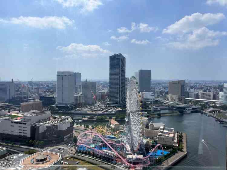 ホテルから見えるみなとみらいの眺望