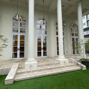 ガーデン。披露宴会場に繋がっており動線も良かったです。