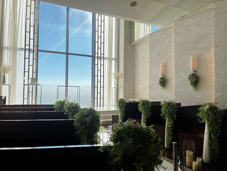 座った時の景色です。