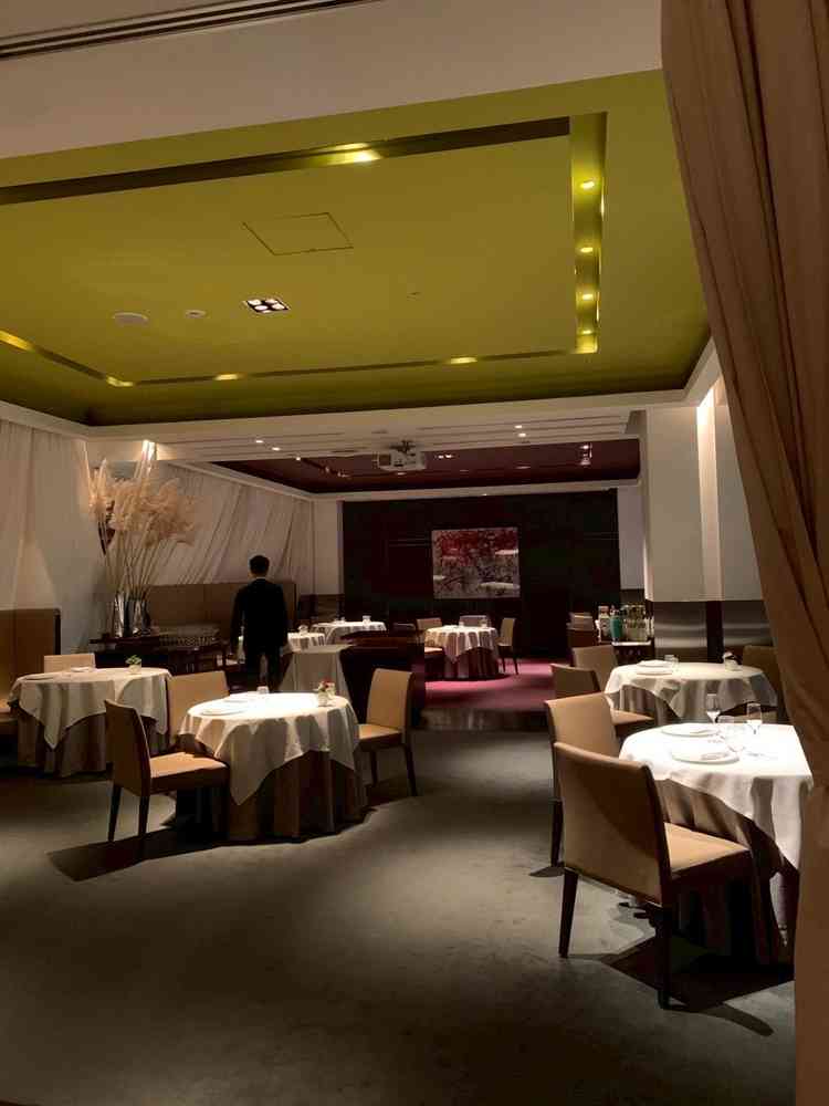 披露宴会場（レストラン内）の様子。