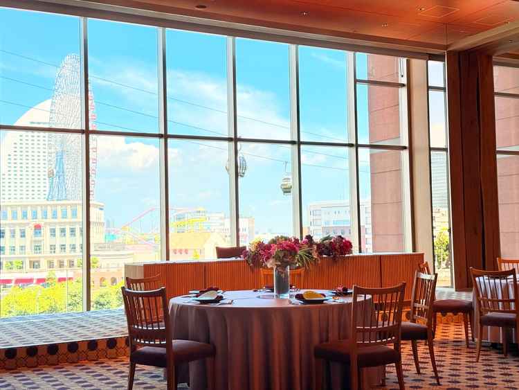 披露宴会場からの景色