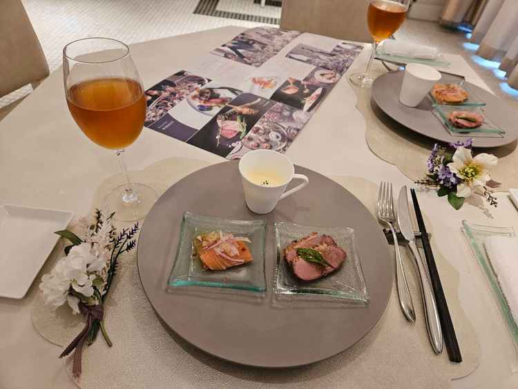 試食会では当日前菜等を自分でチョイスするといったスタイルで、その中から人気のものを出してくれました