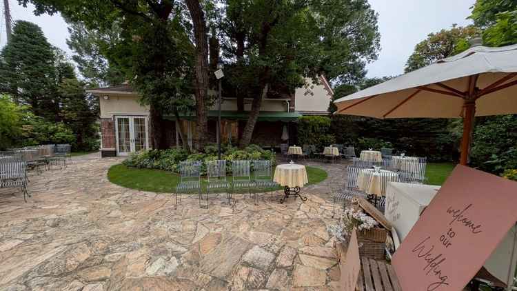 緑が素敵なテラス