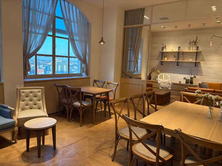 温かみのあるゲスト待合室でした。