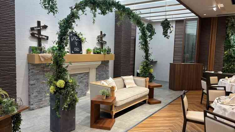 披露宴のソファー席です。