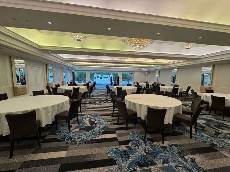 実施予定の披露宴会場