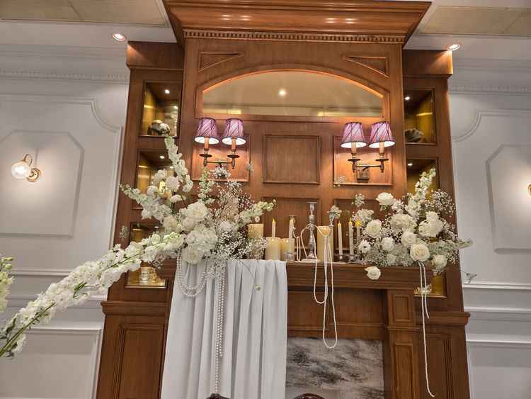 ウェルカムスペースもお洒落に飾れます。