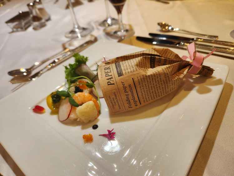 夫婦で2種類のコースの試食体験ができ、前菜からとても可愛いデザインの盛り付けでセンスを感じました。