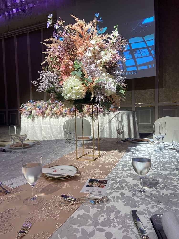 試食会会場となっていた披露宴場