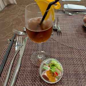 ドリンクはシェイカーで作ってくれました。式でもこうやって作ってくれると楽しそうと想像できました。