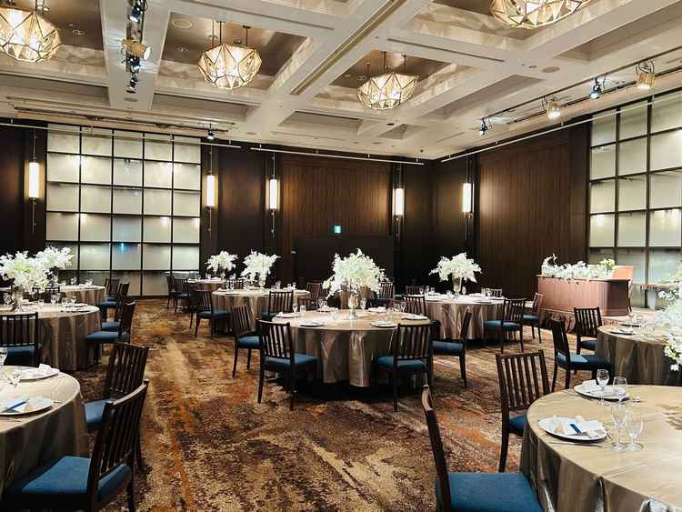 高級感のある披露宴会場でした。