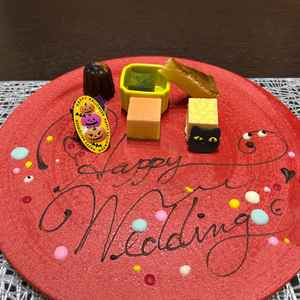 試食のデザートプレート。お心遣いが嬉しかったです。