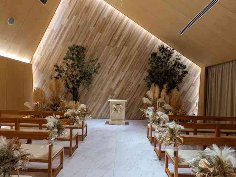 少人数向けのチャペル。