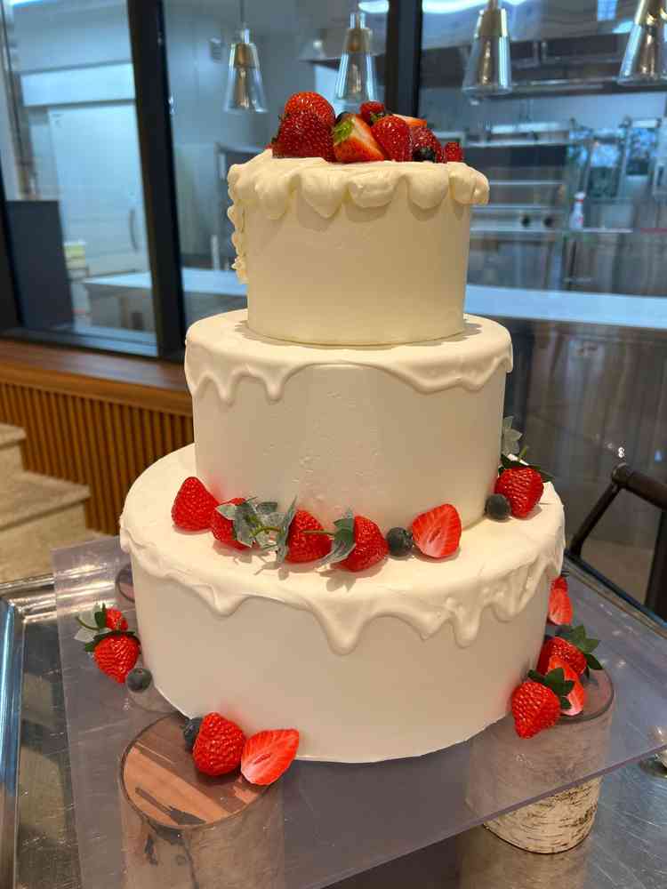 サービスでいただいたケーキ