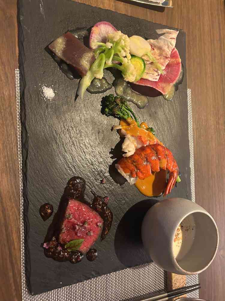 実際のコースを小さくしたプレート