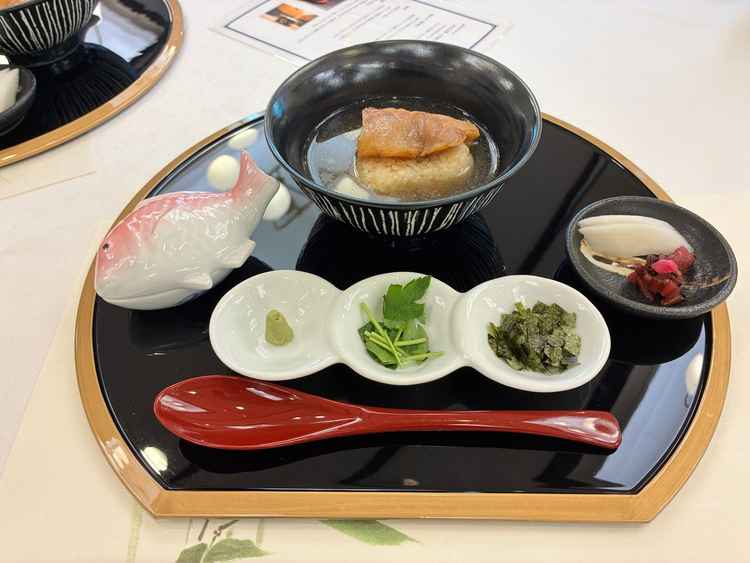 鯛茶漬けです。美味でした。