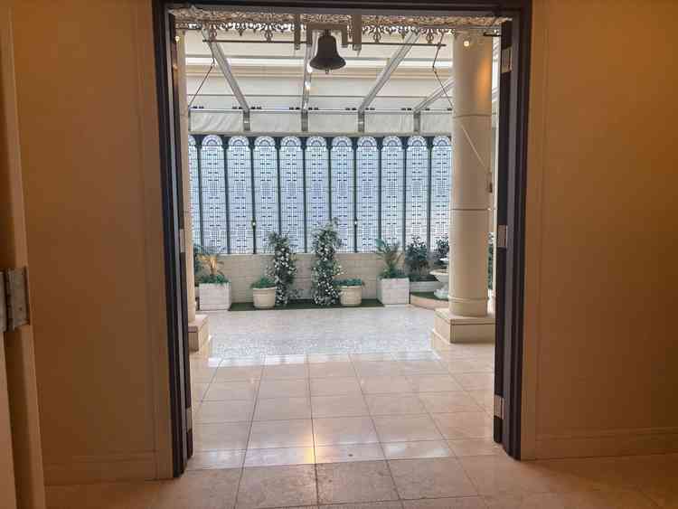 フラワーシャワーの会場はとても開放感を感じて素敵でした