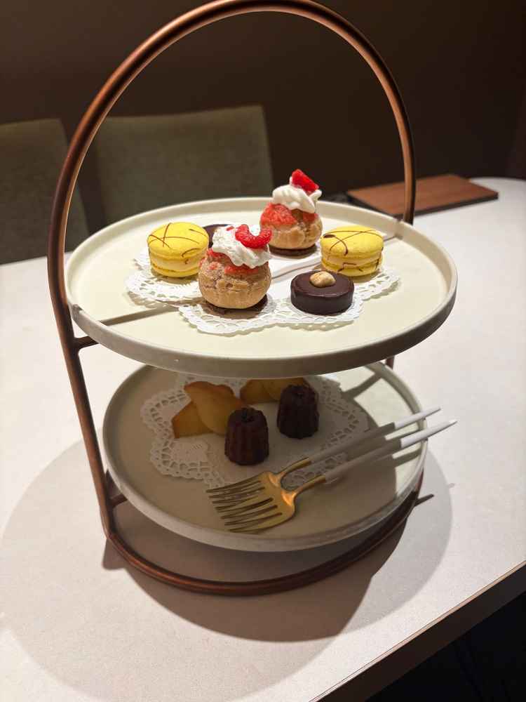 試食でいただいたデザートです。どれも美味しかったです。