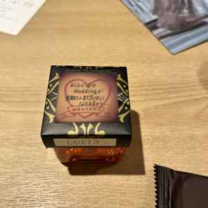 ろうそくに蓋をすると、メッセージがでてくるサプライズ演出をしてくださいました！