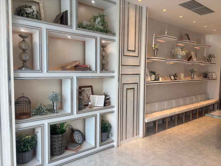 ゲストが待てるスペースもオシャレだった