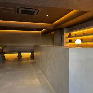 ゲストにとって最初の印象となる、受付スペースはとてもおしゃれで素敵でした。