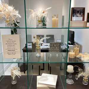 お話を聞いたスペースの装飾です。好みな装飾で気分も高まりました。