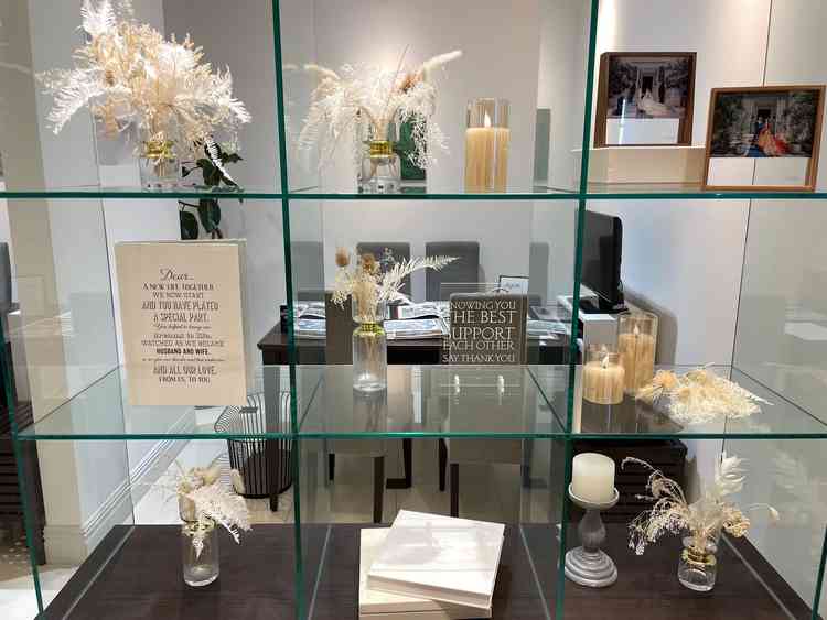 お話を聞いたスペースの装飾です。好みな装飾で気分も高まりました。