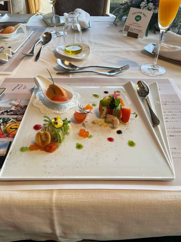 30種類以上の野菜がふんだんに使われた前菜