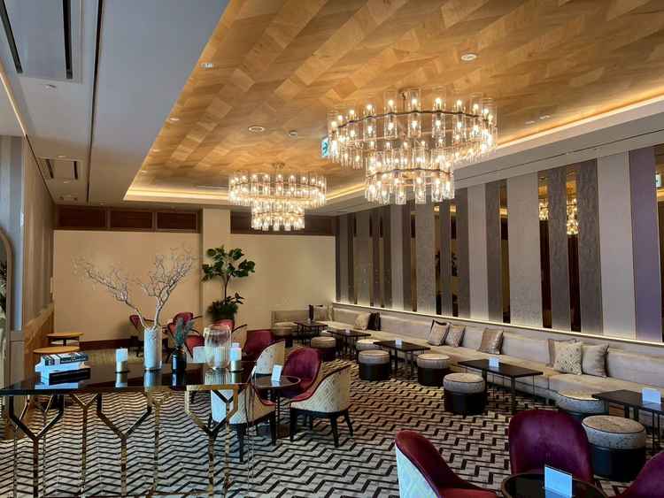 待合ロビーです。とても落ち着いた雰囲気でした。