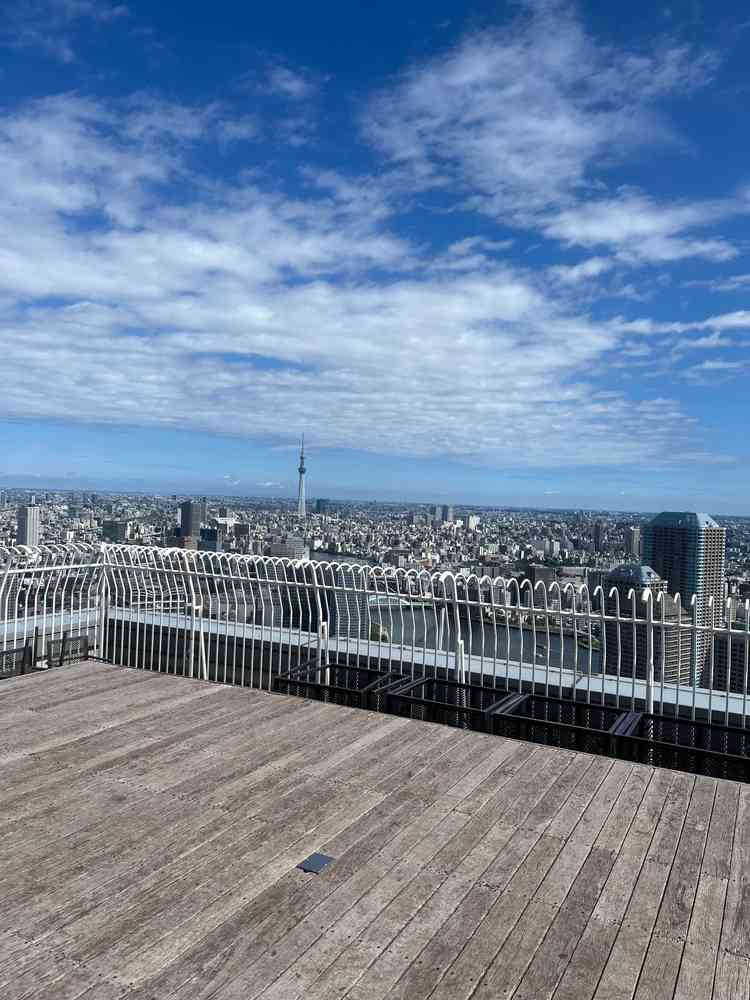 47階から見える景色は開放的で晴れれば最高だと思いました！