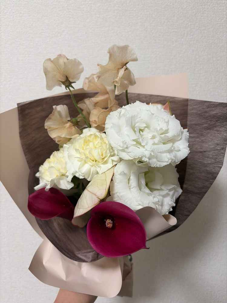 帰りにお花をいただきました！