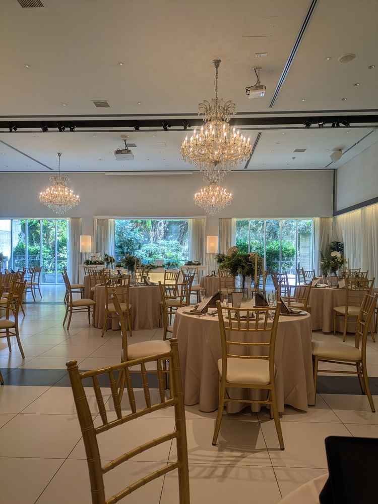 披露宴会場です。