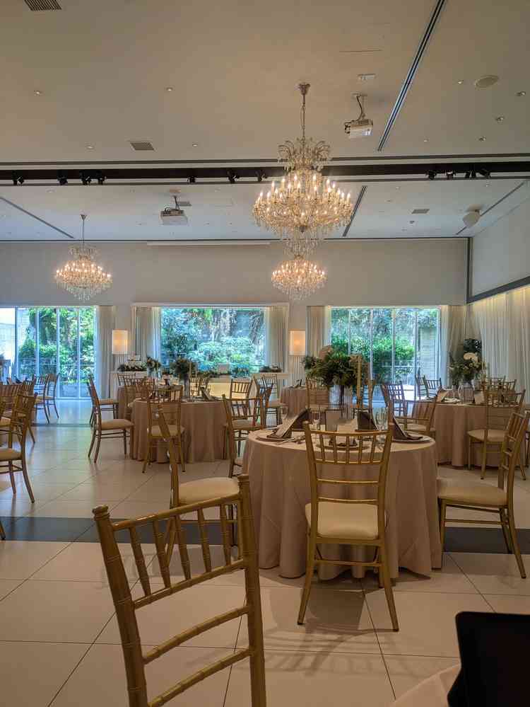 披露宴会場です。