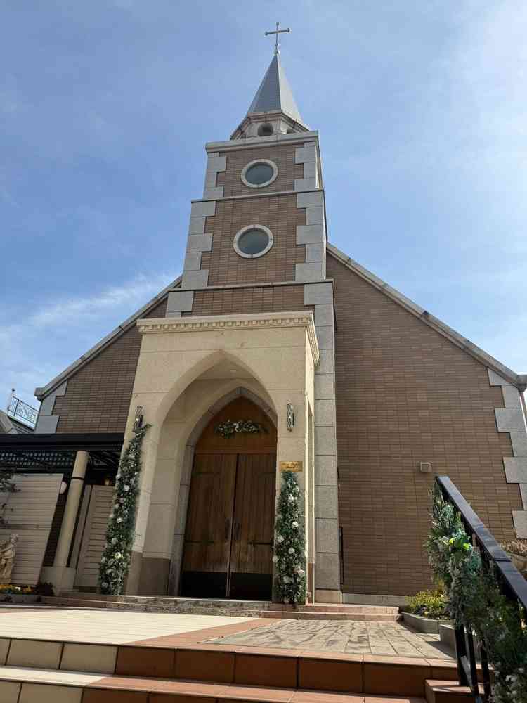 独立したチャペル。都内では珍しいそうです