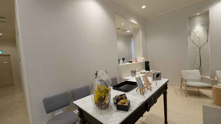 披露宴会場2階の受付です。