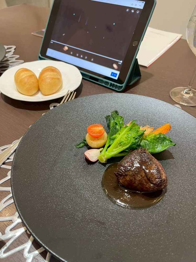 試食会の料理。盛り付けの見栄えが良かった。