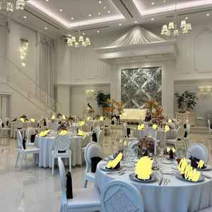 白い披露宴会場