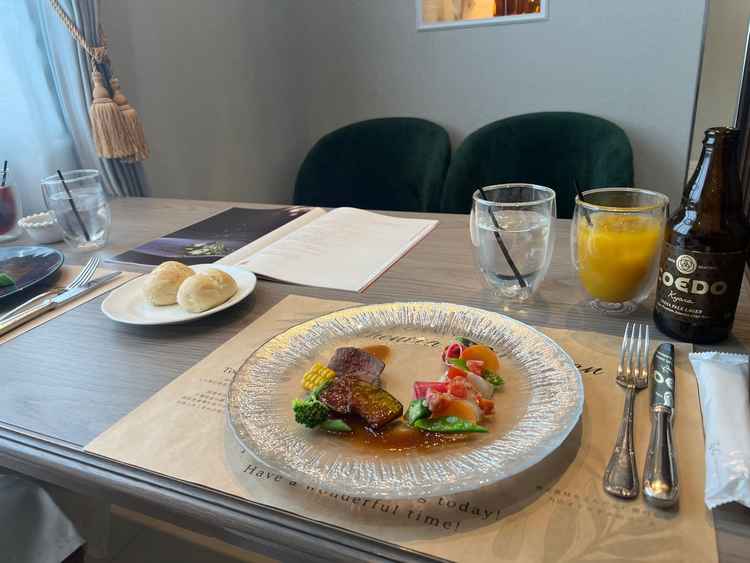 試食、お見積もりをいただく前に試食をさせていただきました！ホタテが大好物なのですごくおいしかったです