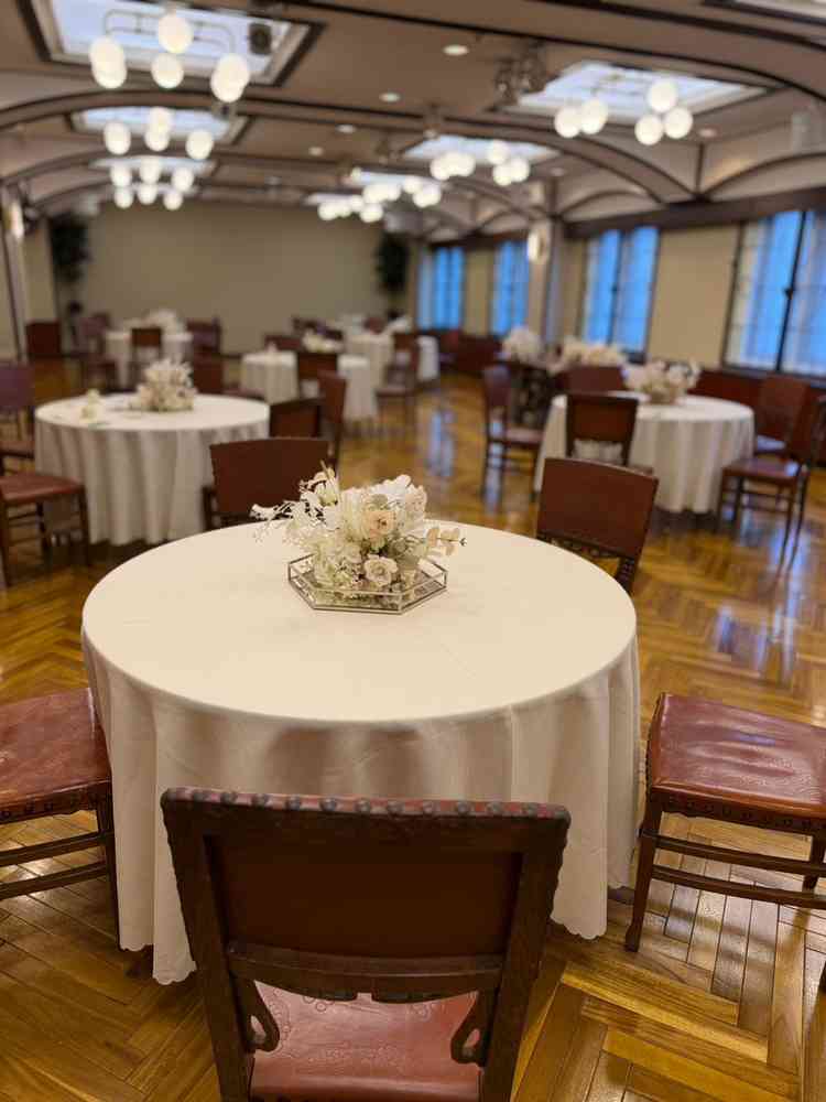 試食の際に利用した披露宴会場です。